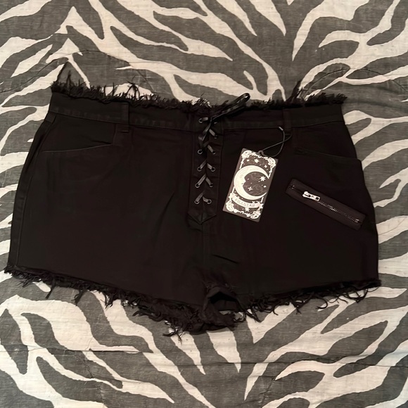 Killstar Pants - Killstar Lil’ Devil Denim Shorts- 4XL- BRAND NEW!